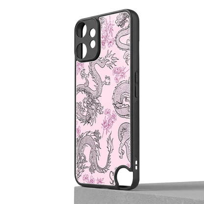 Floral Dragon cmf nothing phone 2 pro mobile cover | shockproof glass phone case