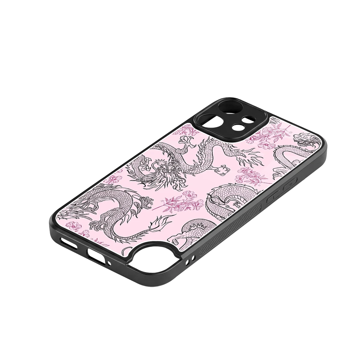Floral Dragon stylish phone case for cmf nothing phone 2 pro | glossy glass and slim fit