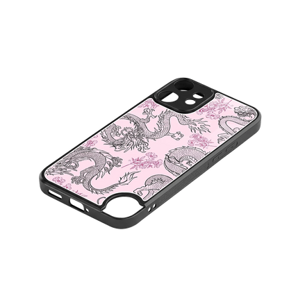 Floral Dragon stylish phone case for cmf nothing phone 2 pro | glossy glass and slim fit