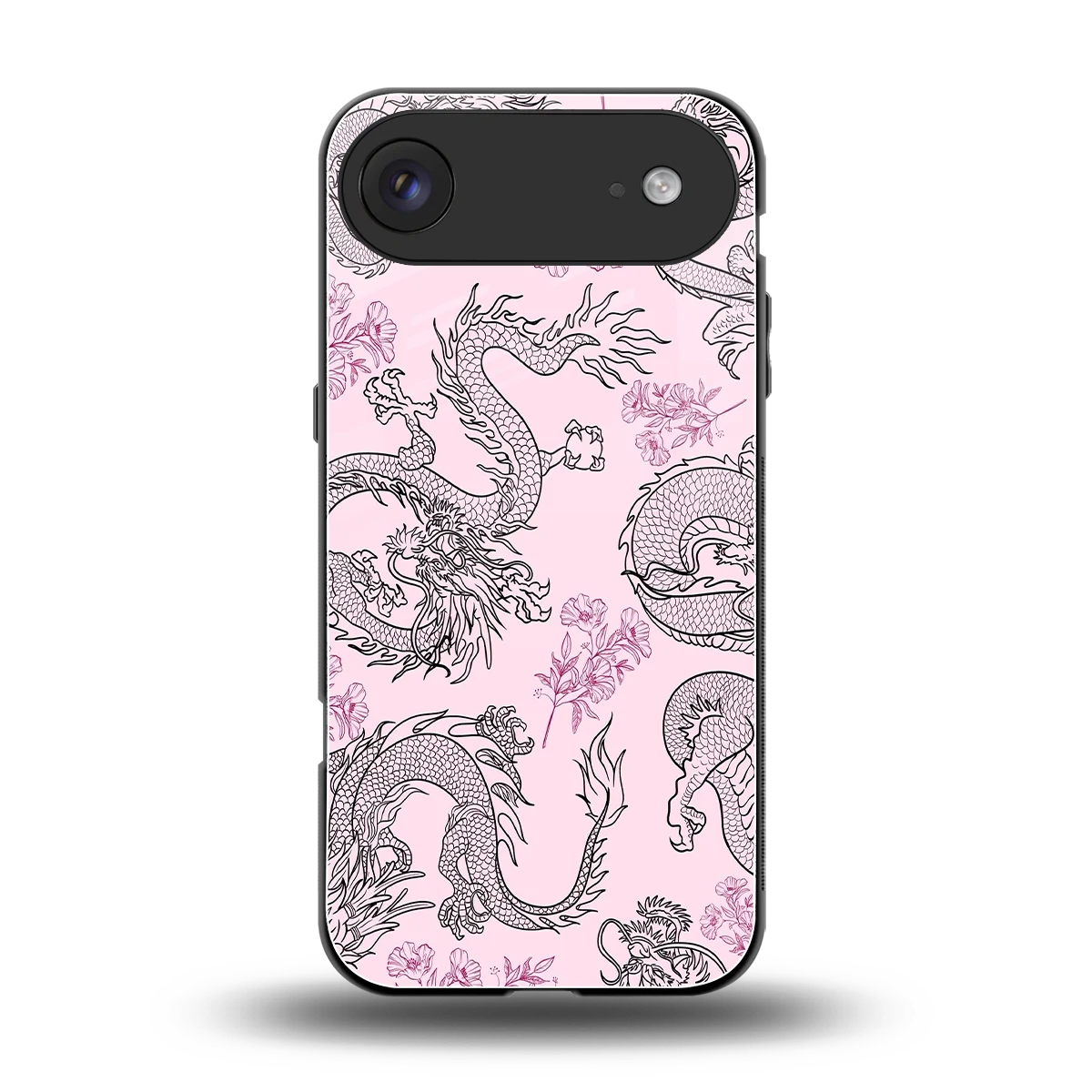 Floral Dragon back phone cover | glass case for iphone air
