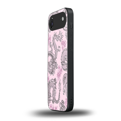 Floral Dragon iphone air mobile cover | shockproof glass phone case