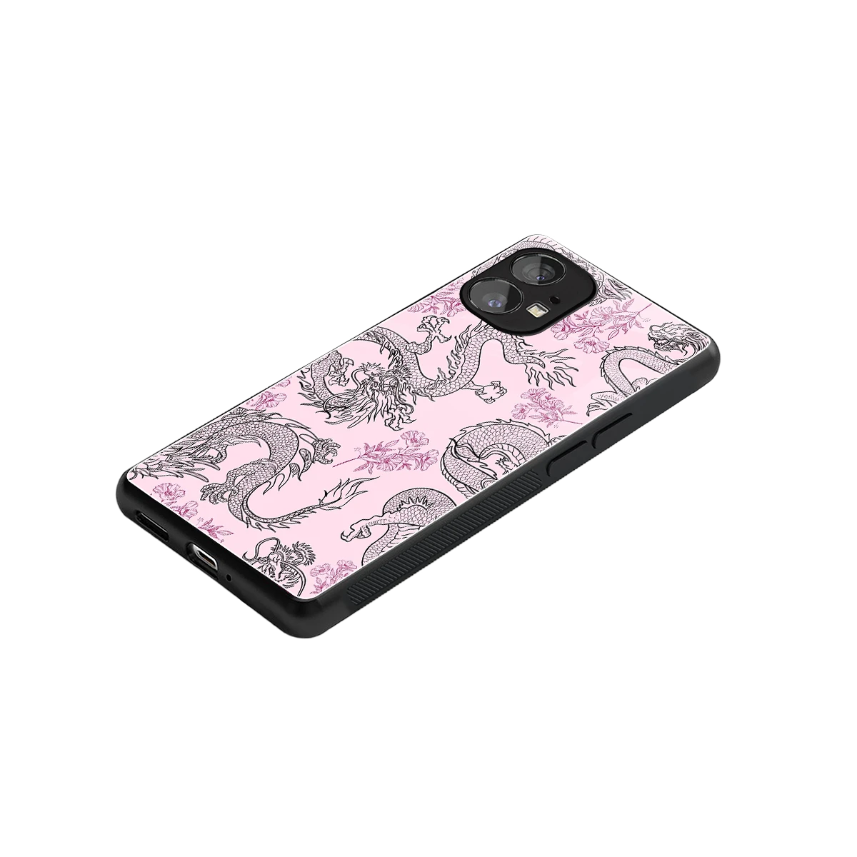 Floral Dragon stylish phone case for nothing phone 1 | glossy glass and slim fit