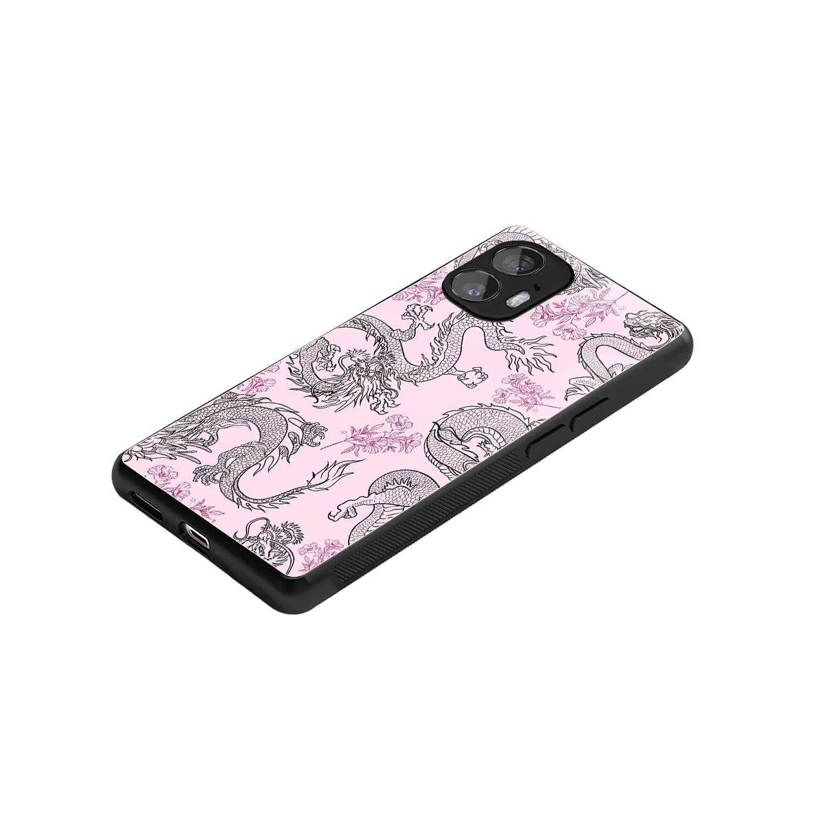 Floral Dragon stylish phone case for nothing phone 2 | glossy glass and slim fit