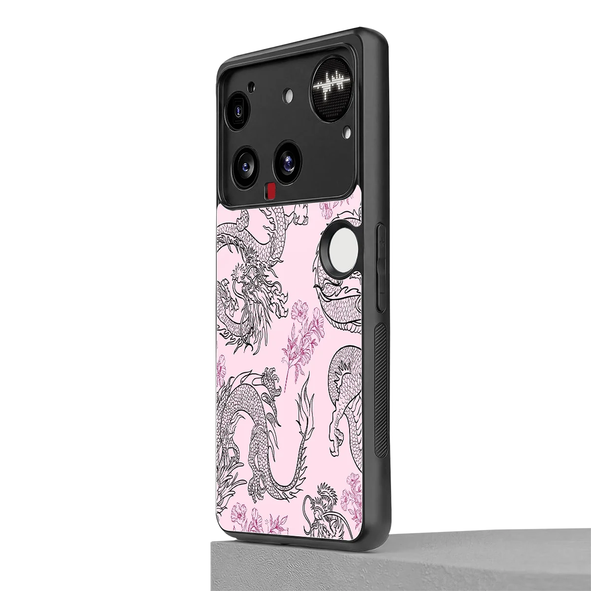 Floral Dragon nothing phone 3 mobile cover | shockproof glass phone case