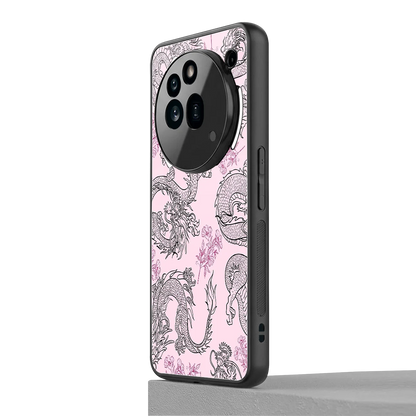 Floral Dragon nothing phone 3a pro mobile cover | shockproof glass phone case