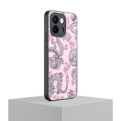Floral Dragon oneplus 13s mobile cover | shockproof glass phone case
