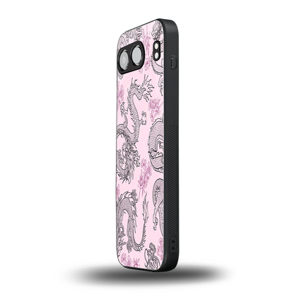 Floral Dragon oneplus nord 4 mobile cover | shockproof glass phone case