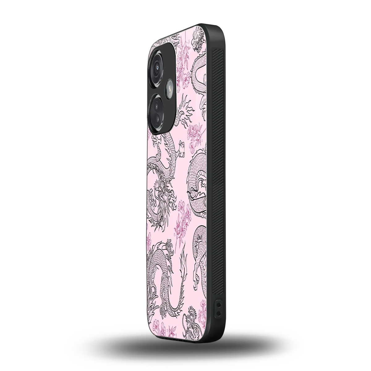 Floral Dragon oneplus nord ce 3 mobile cover | shockproof glass phone case