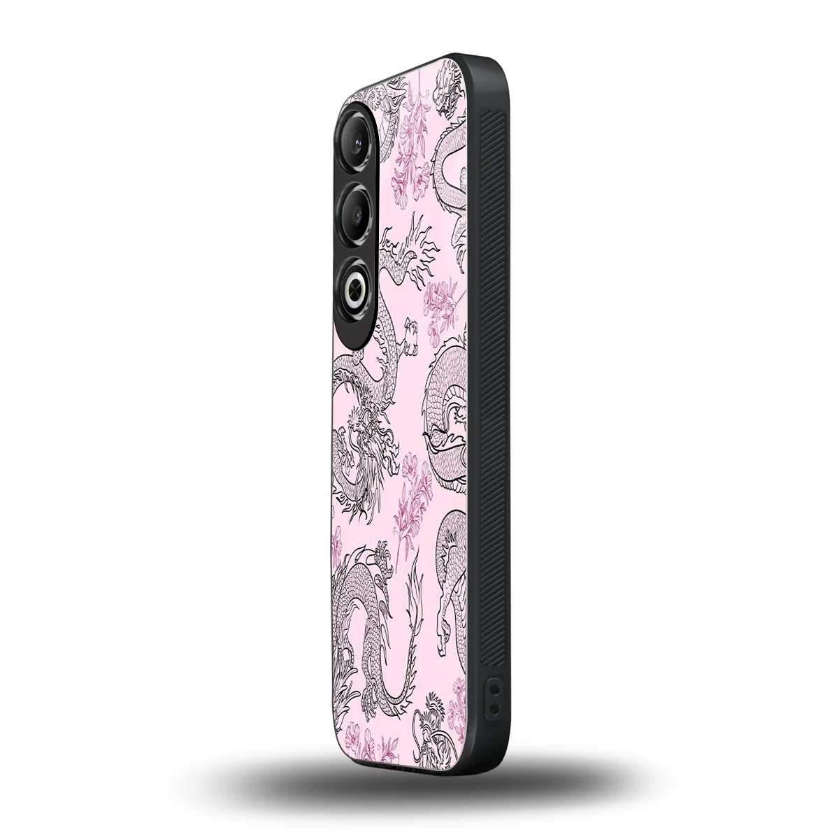Floral Dragon oneplus nord ce 4 mobile cover | shockproof glass phone case