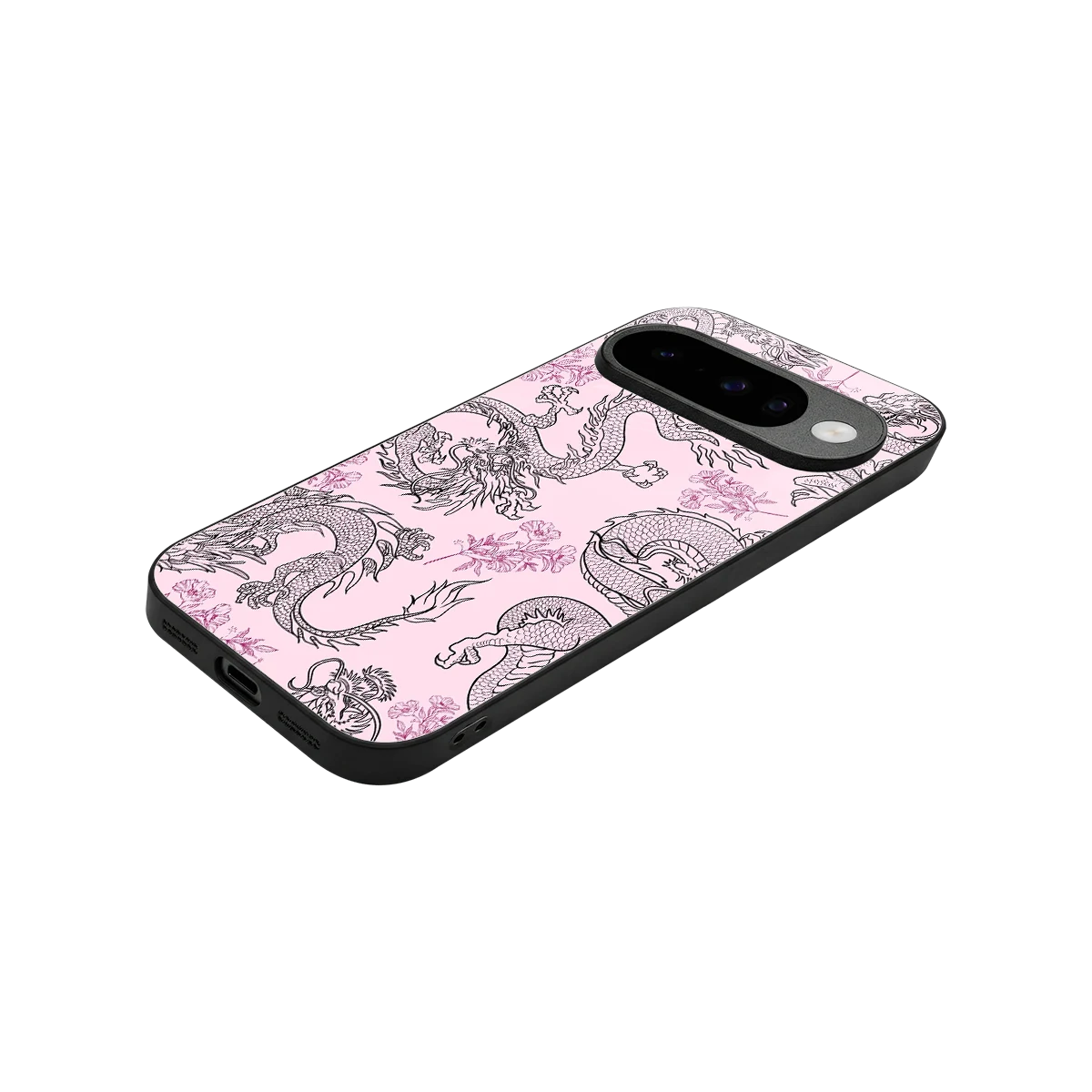 Floral Dragon stylish phone case for google pixel 10 | glossy glass and slim fit