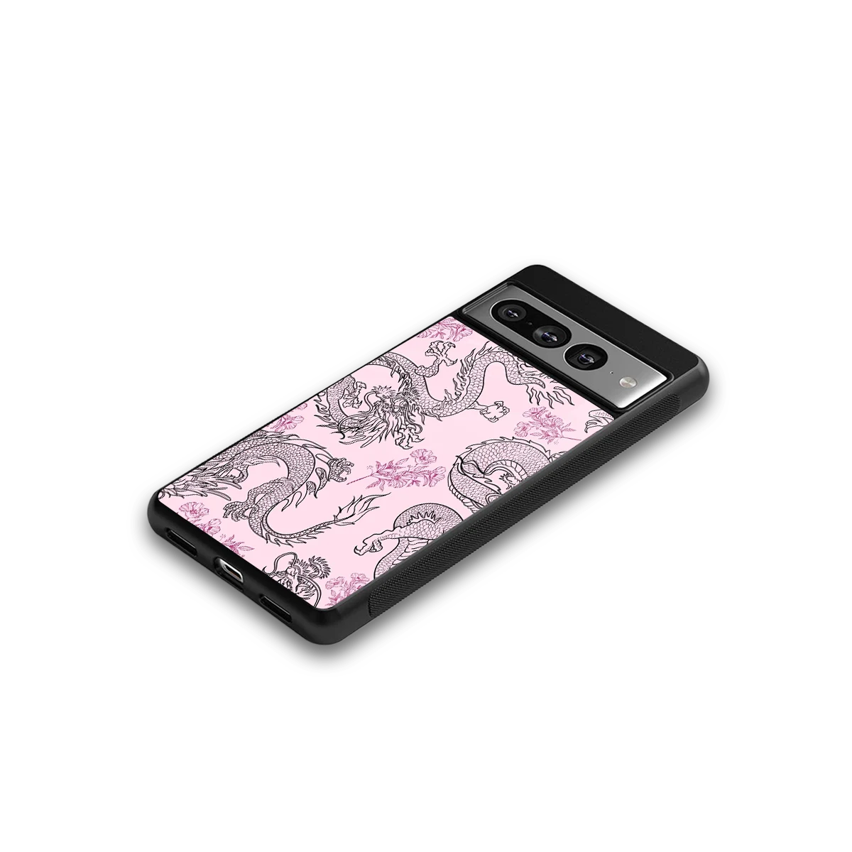 Floral Dragon google pixel 7 pro mobile cover | shockproof glass phone case