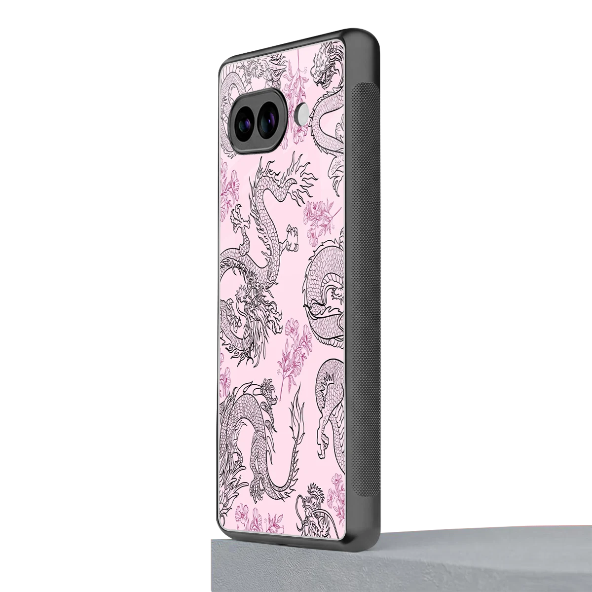 Floral Dragon google pixel 9a mobile cover | shockproof glass phone case