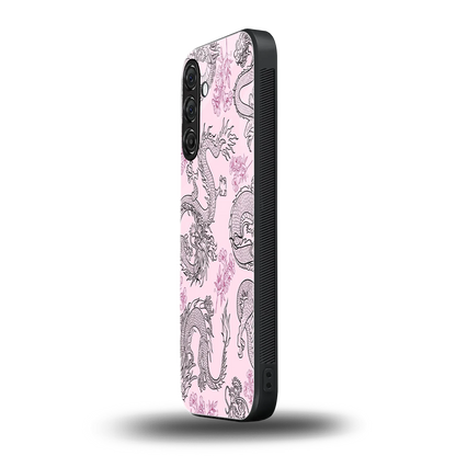 Floral Dragon samsung galaxy a17 5g mobile cover | shockproof glass phone case