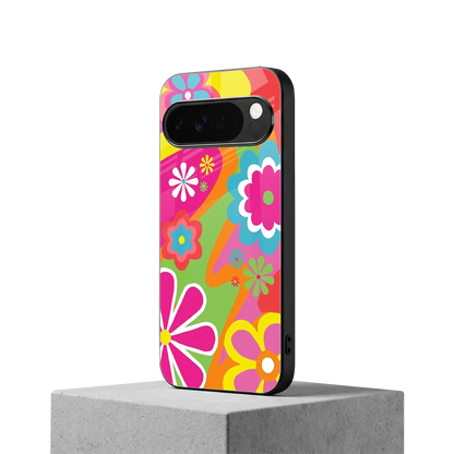 Floral Fusion google pixel 10 pro xl mobile cover | shockproof glass phone case