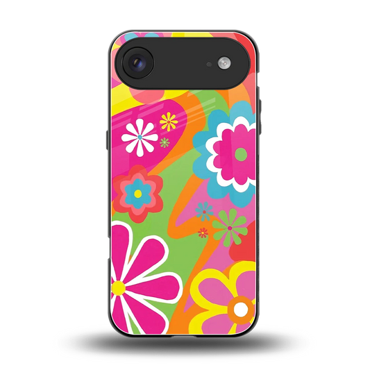 Floral Fusion back phone cover | glass case for iphone air