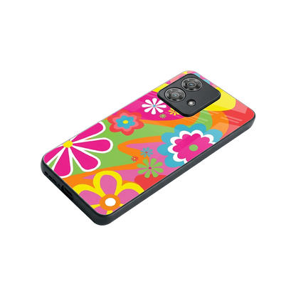 Floral Fusion stylish phone case for motorola edge 40 neo 5g | glossy glass and slim fit