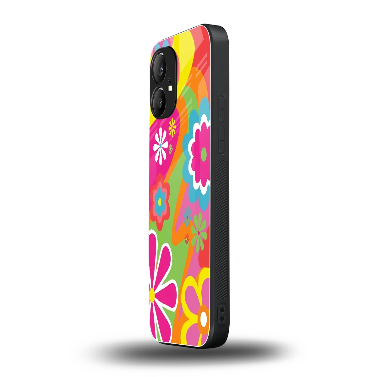 Floral Fusion nothing phone 1 mobile cover | shockproof glass phone case