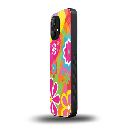 Floral Fusion nothing phone 1 mobile cover | shockproof glass phone case