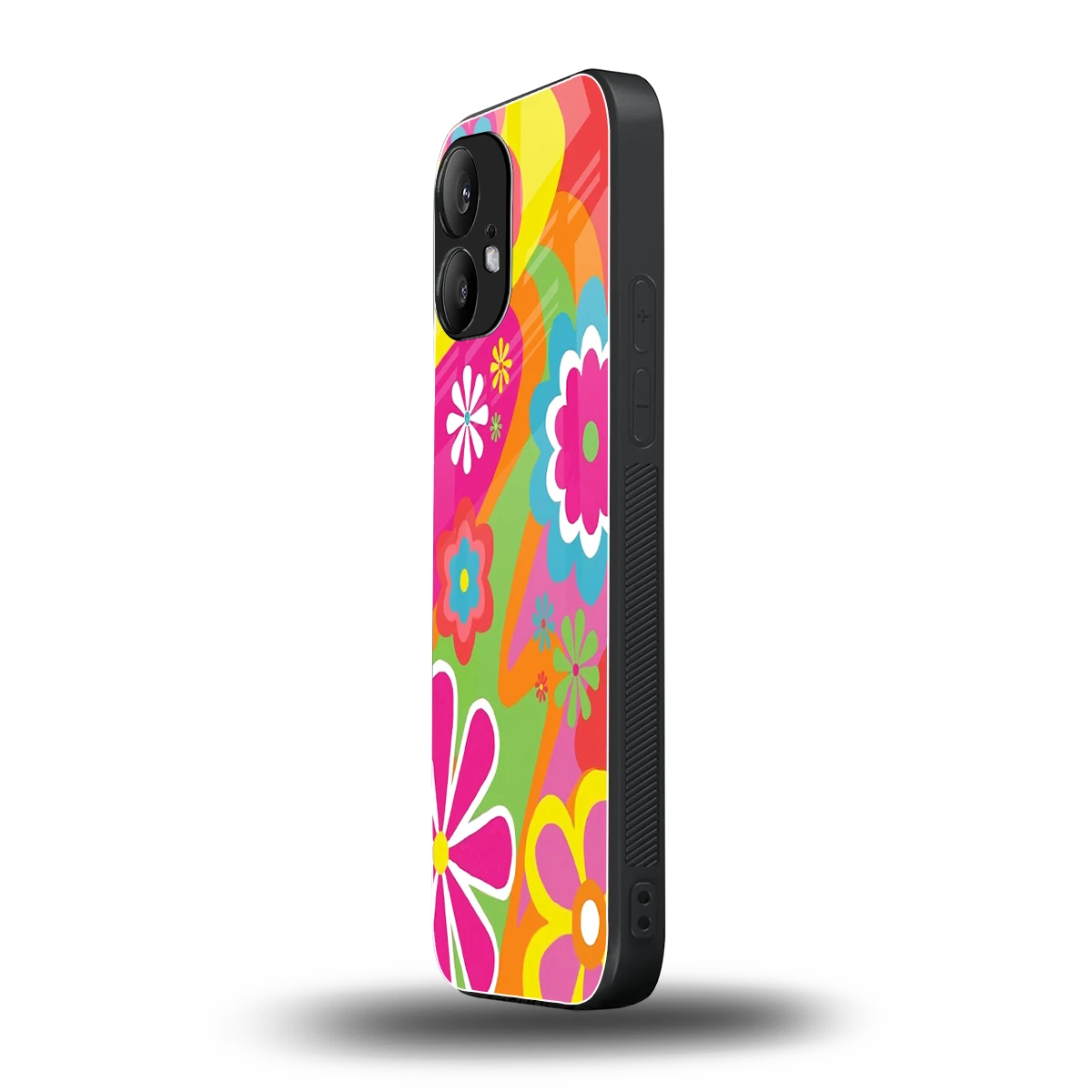 Floral Fusion nothing phone 2 mobile cover | shockproof glass phone case