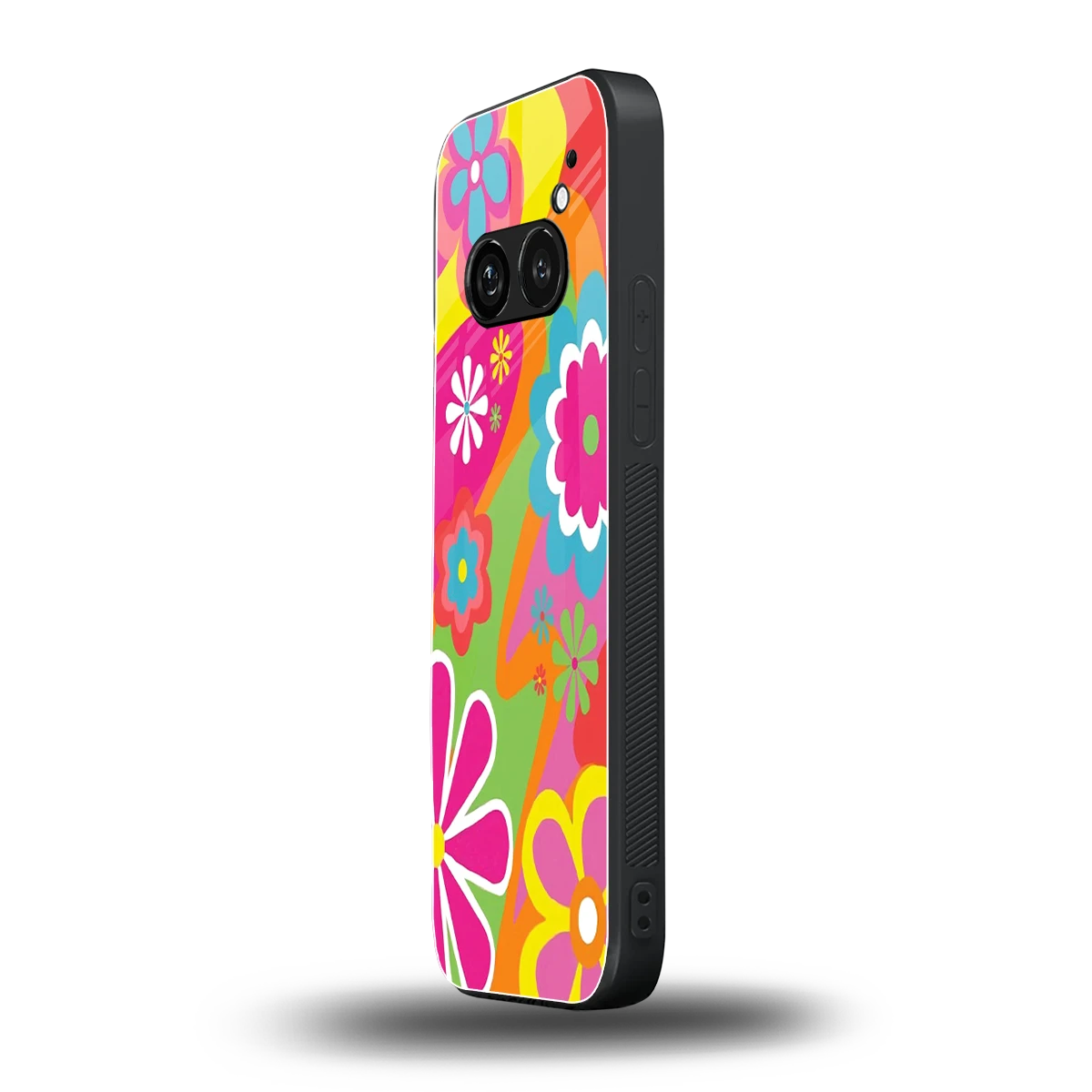Floral Fusion nothing phone 2a plus mobile cover | shockproof glass phone case