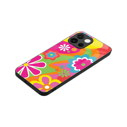 Floral Fusion stylish phone case for oneplus 13s | glossy glass and slim fit