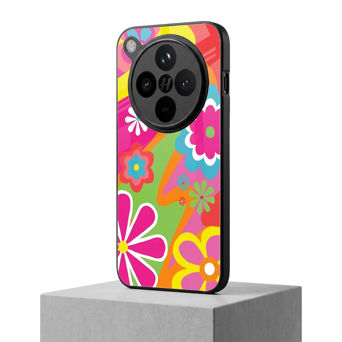 Floral Fusion oppo find x8 mobile cover | shockproof glass phone case