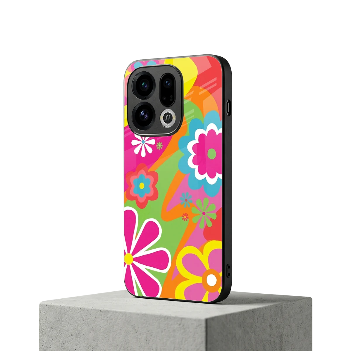 Floral Fusion oppo find x9 mobile cover | shockproof glass phone case