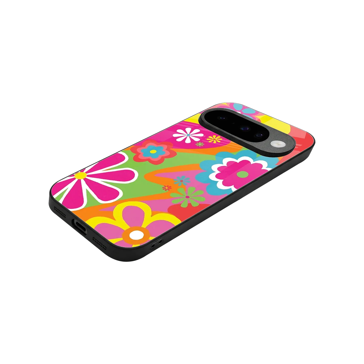 Floral Fusion stylish phone case for google pixel 10 | glossy glass and slim fit