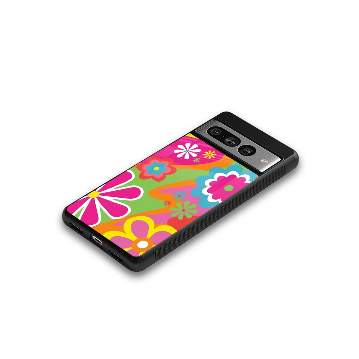 Floral Fusion google pixel 7 pro mobile cover | shockproof glass phone case