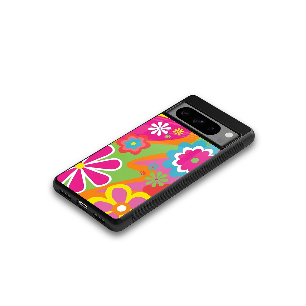 Floral Fusion google pixel 8 pro mobile cover | shockproof glass phone case