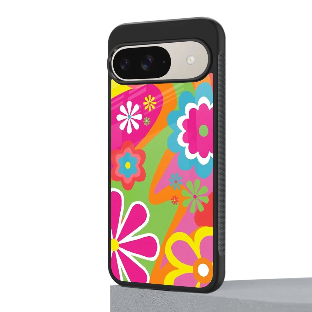 Floral Fusion google pixel 9 mobile cover | shockproof glass phone case