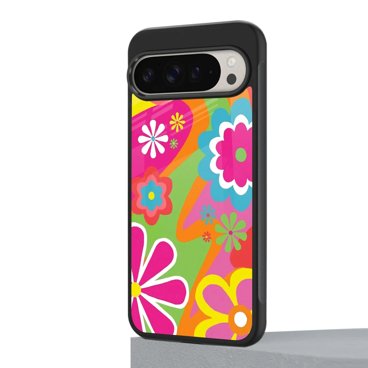 Floral Fusion google pixel 9 pro xl mobile cover | shockproof glass phone case