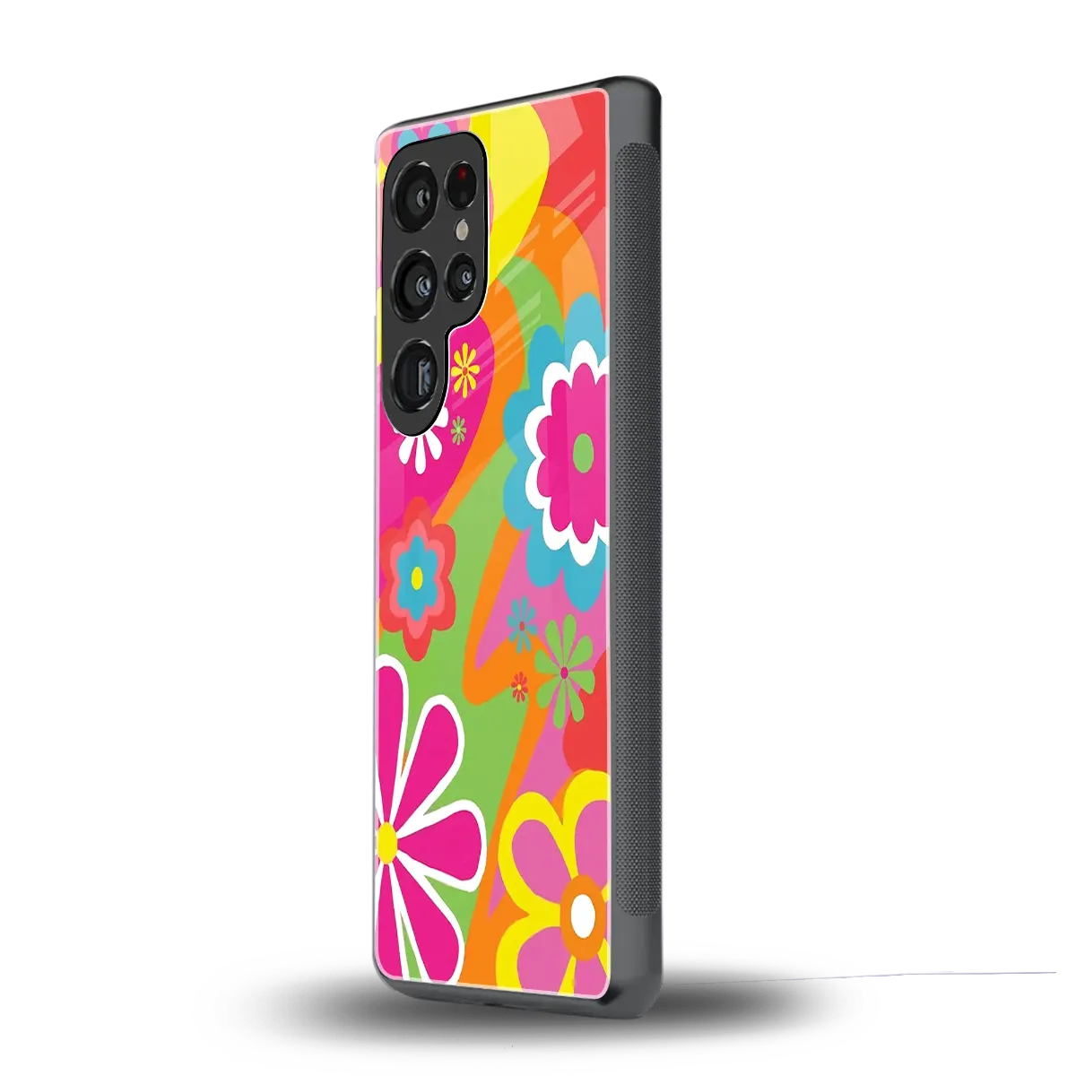 Floral Fusion samsung galaxy s26 ultra mobile cover | shockproof glass phone case