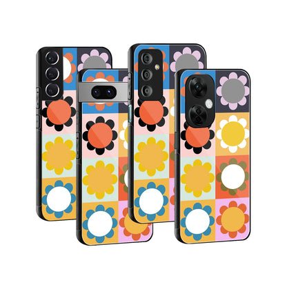 Stylish Glass Back Case for All Smartphones iPhone, Samsung, OnePlus, Pixel, Redmi, Oppo, Vivo, Motorola