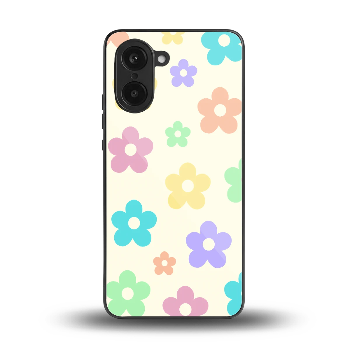 Floral Mosaic back phone cover | glass case for oneplus nord ce5 5g