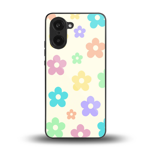Floral Mosaic back phone cover | glass case for oneplus nord ce5 5g