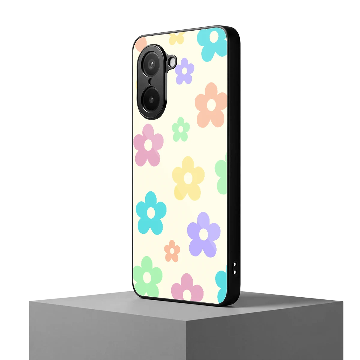 Floral Mosaic oneplus nord ce5 5g mobile cover | shockproof glass phone case