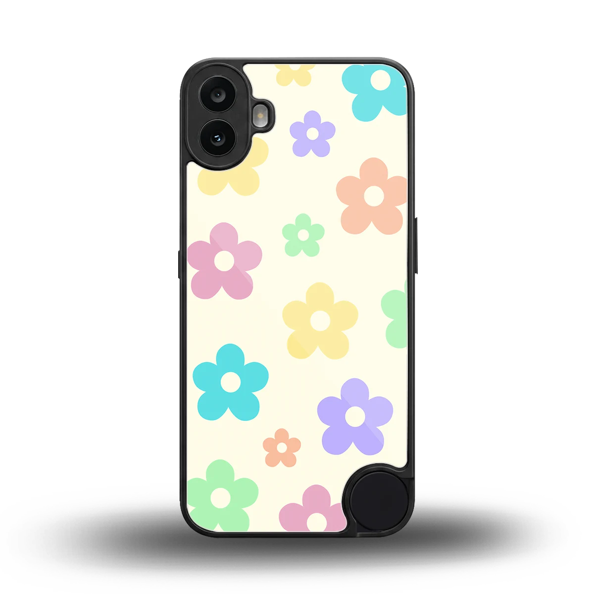 Floral Mosaic back phone cover | glass case for cmf nothing phone 1