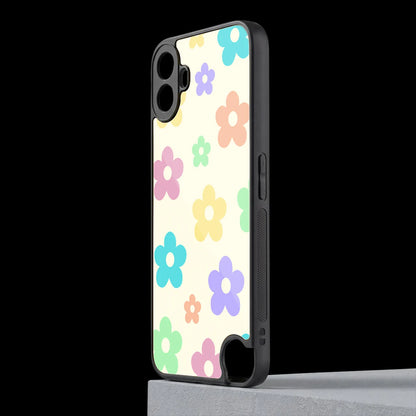 Floral Mosaic cmf nothing phone 1 mobile cover | shockproof glass phone case