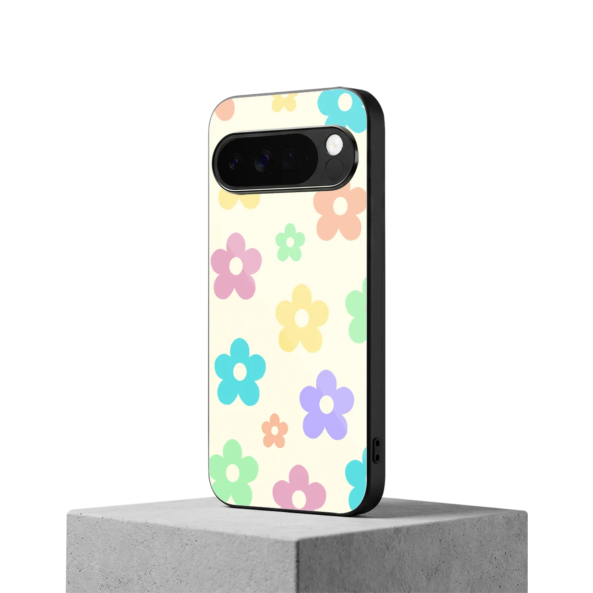 Floral Mosaic google pixel 10 pro xl mobile cover | shockproof glass phone case