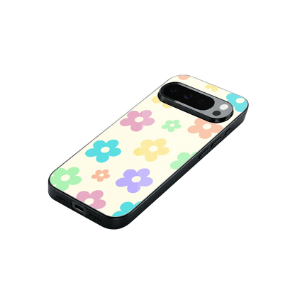 Floral Mosaic stylish phone case for google pixel 10 pro xl | glossy glass and slim fit