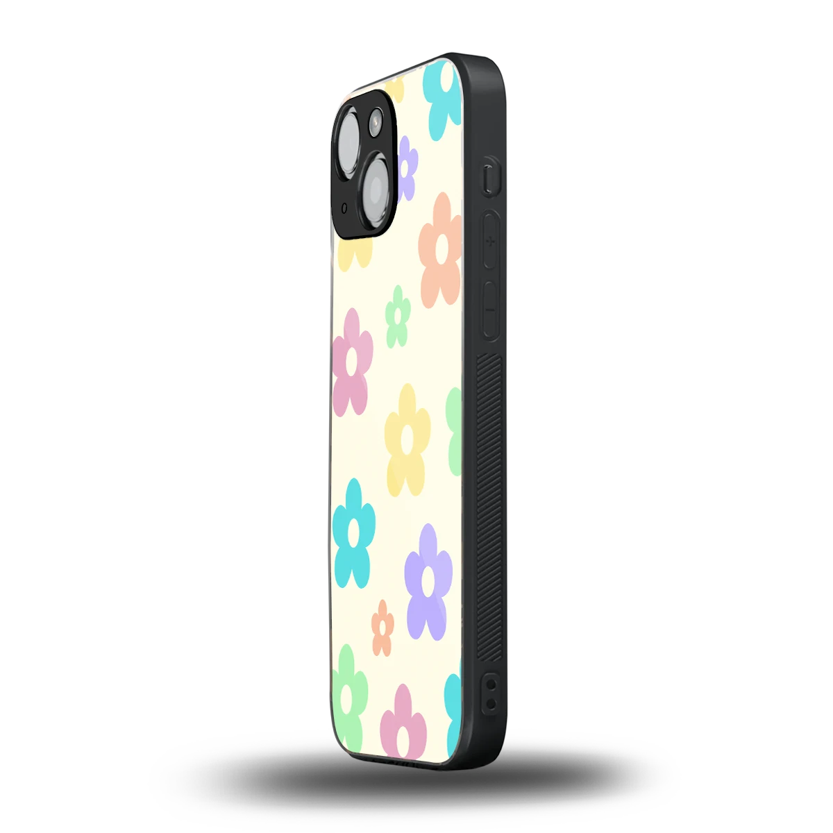 Floral Mosaic iphone 13 mini mobile cover | shockproof glass phone case