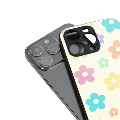 Floral Mosaic stylish phone case for iphone 16 pro max | glossy glass and slim fit