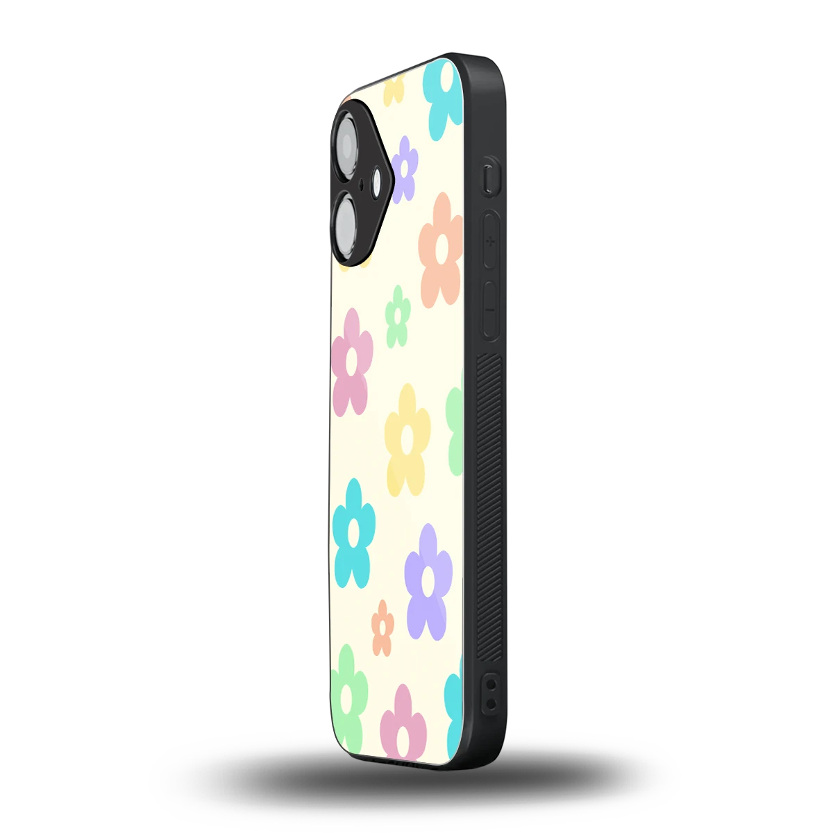 Floral Mosaic iPhone 16 mobile cover | shockproof glass phone case