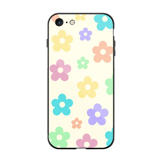 Floral Mosaic back phone cover | glass case for iphone 7