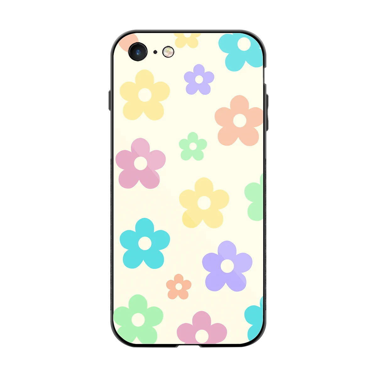 Floral Mosaic back phone cover | glass case for iphone 8