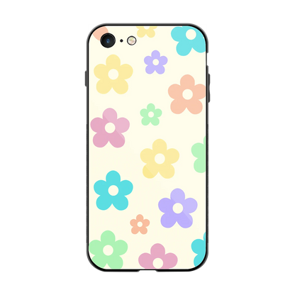 Floral Mosaic back phone cover | glass case for iphone 8