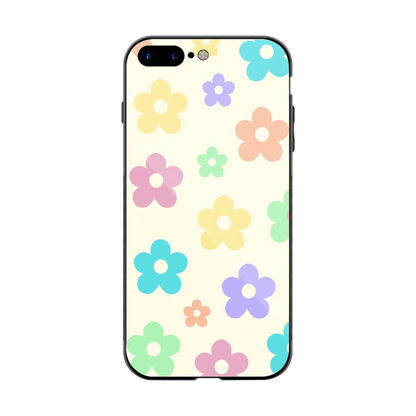 Floral Mosaic back phone cover | glass case for iphone 7 plus