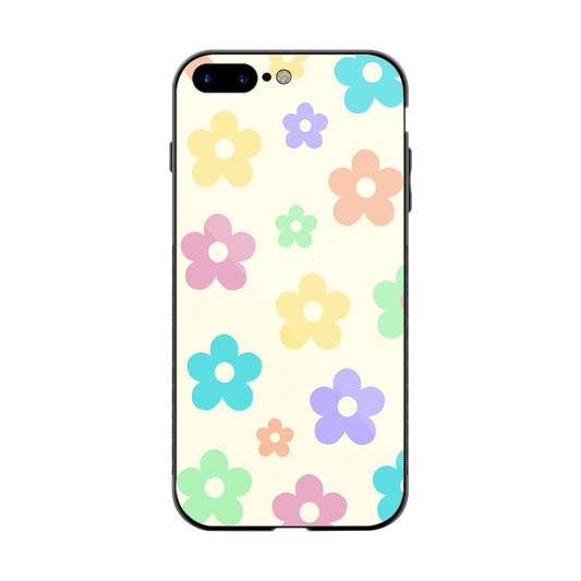 Floral Mosaic back phone cover | glass case for iphone 7 plus