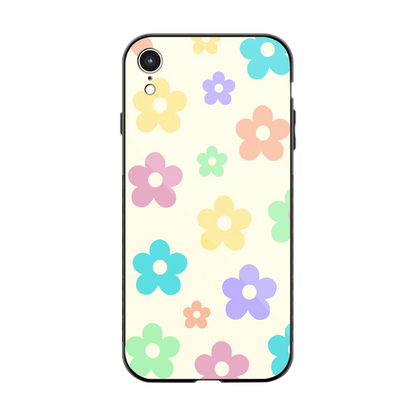 Floral Mosaic back phone cover | glass case for iphone xr